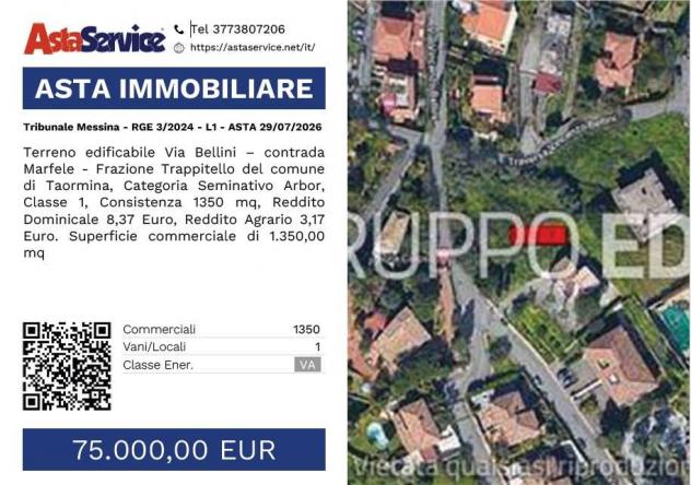 terreno agricolo in vendita a Taormina in zona Trappitello