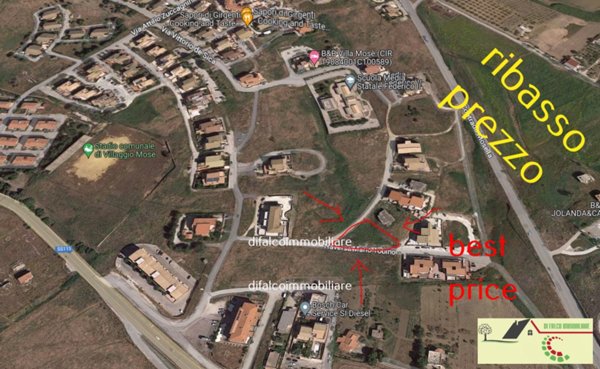 terreno edificabile in vendita ad Agrigento in zona Villaggio Mosè