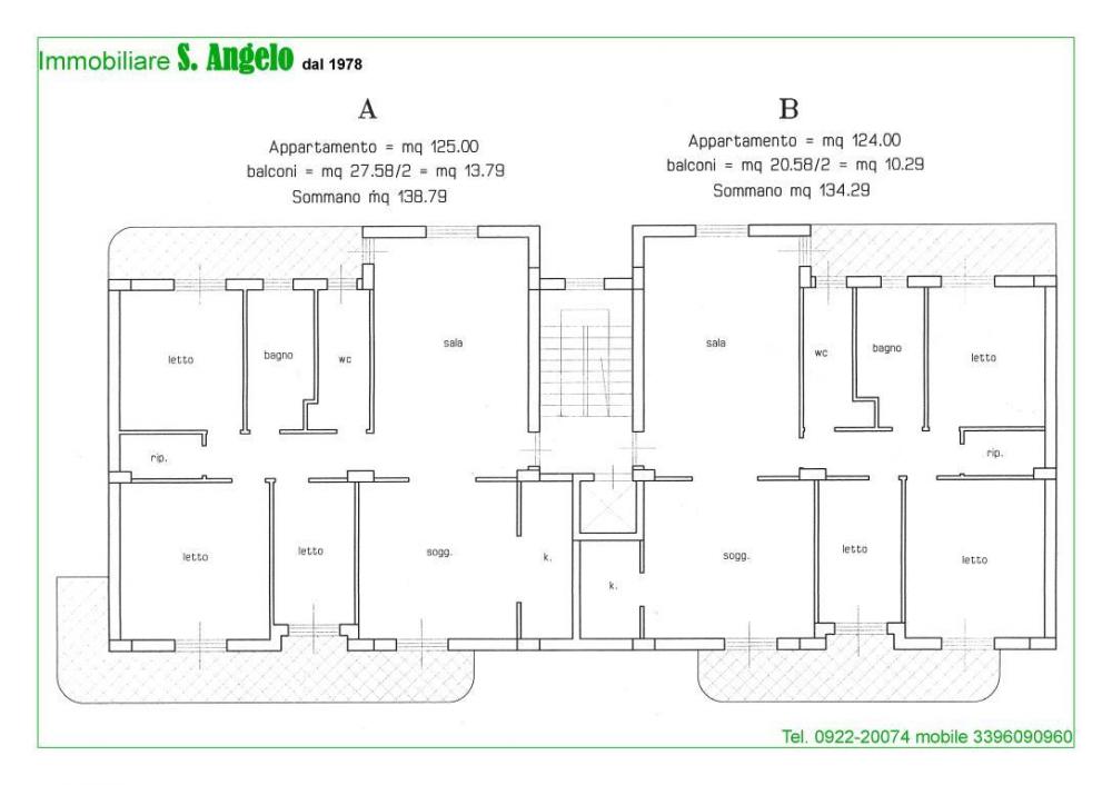appartamento in vendita ad Agrigento in zona Quadrivio Spinasanta