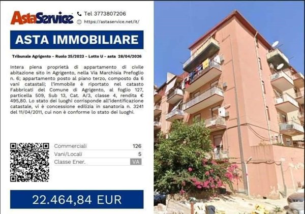 appartamento in vendita ad Agrigento