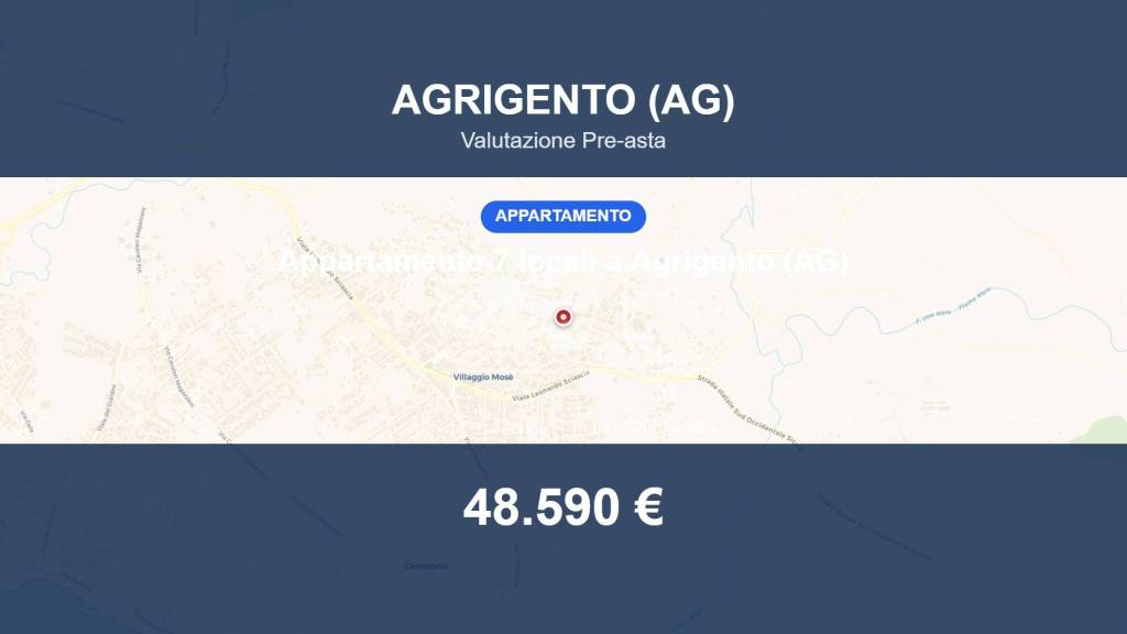 appartamento in vendita ad Agrigento in zona Villaggio Mosè
