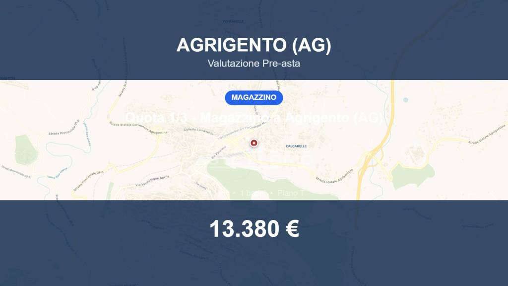 locale commerciale in vendita ad Agrigento