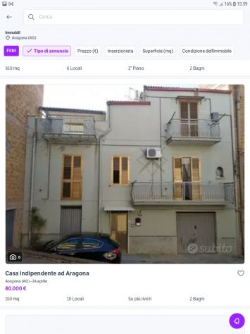 casa indipendente in vendita ad Aragona