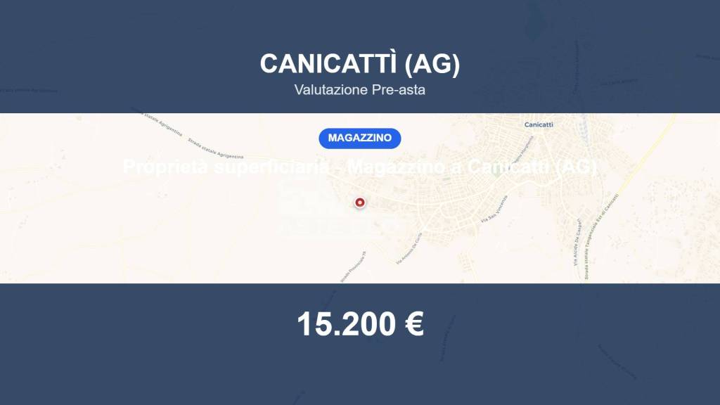 locale commerciale in vendita a Canicattì