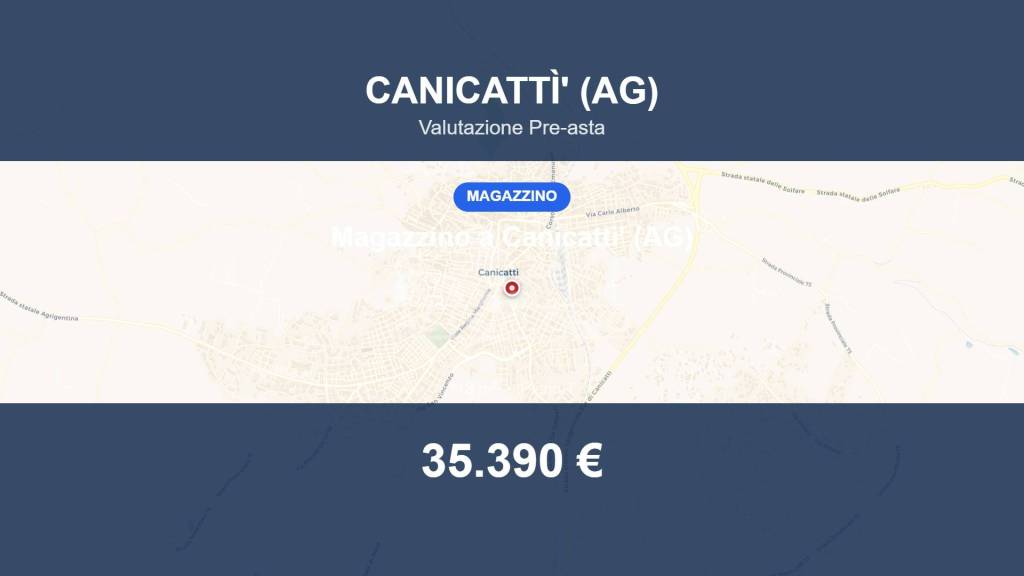 locale commerciale in vendita a Canicattì