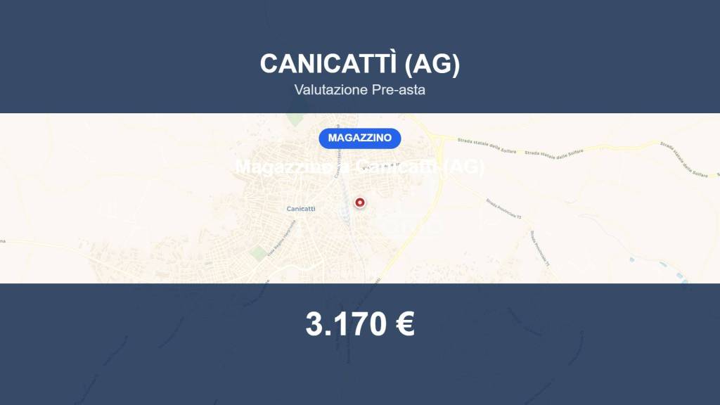 locale commerciale in vendita a Canicattì