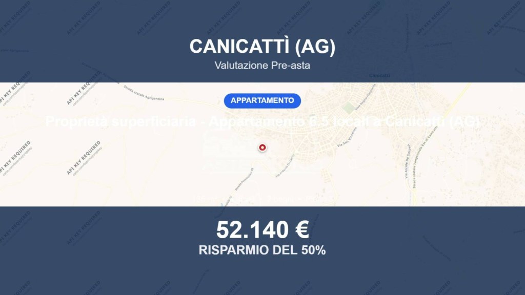 appartamento in vendita a Canicattì