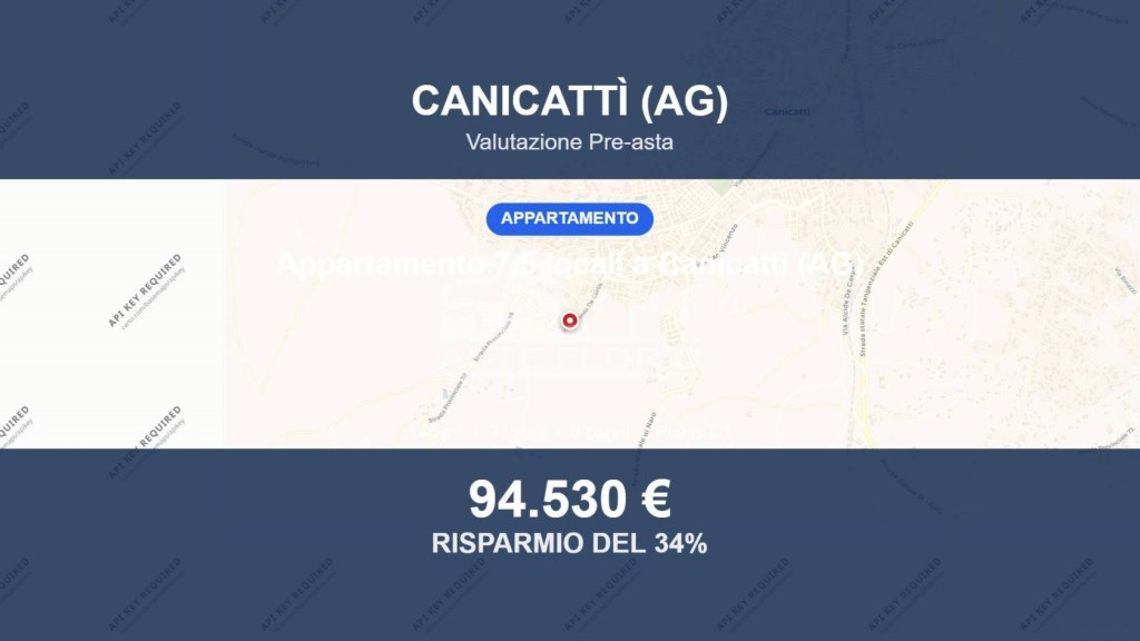 appartamento in vendita a Canicattì