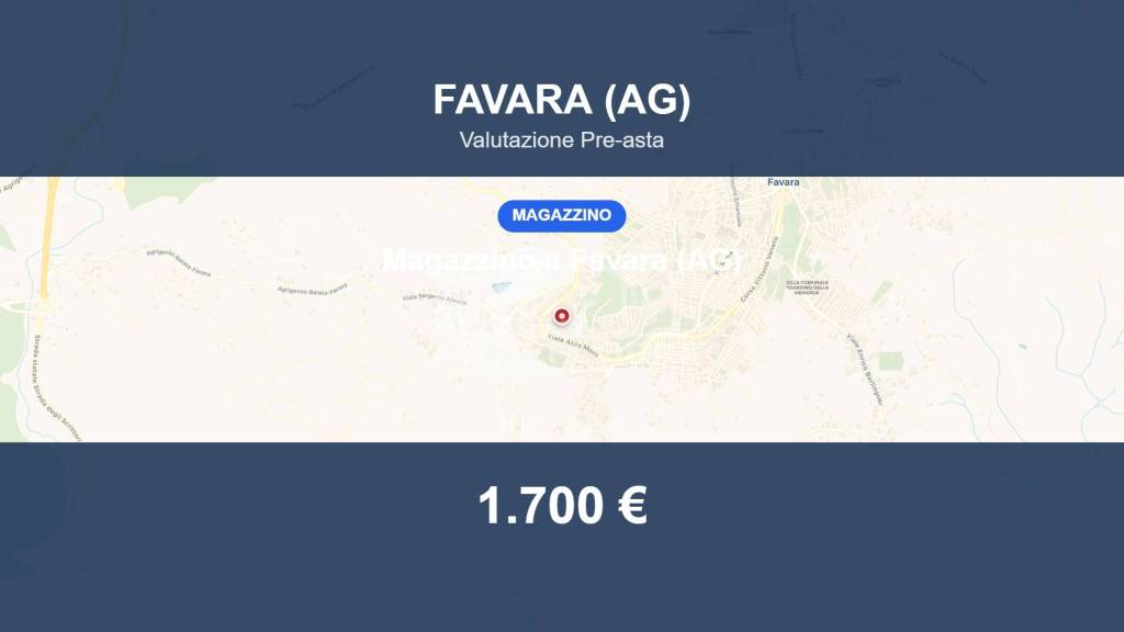 locale commerciale in vendita a Favara