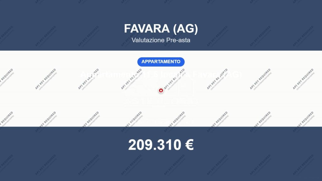appartamento in vendita a Favara