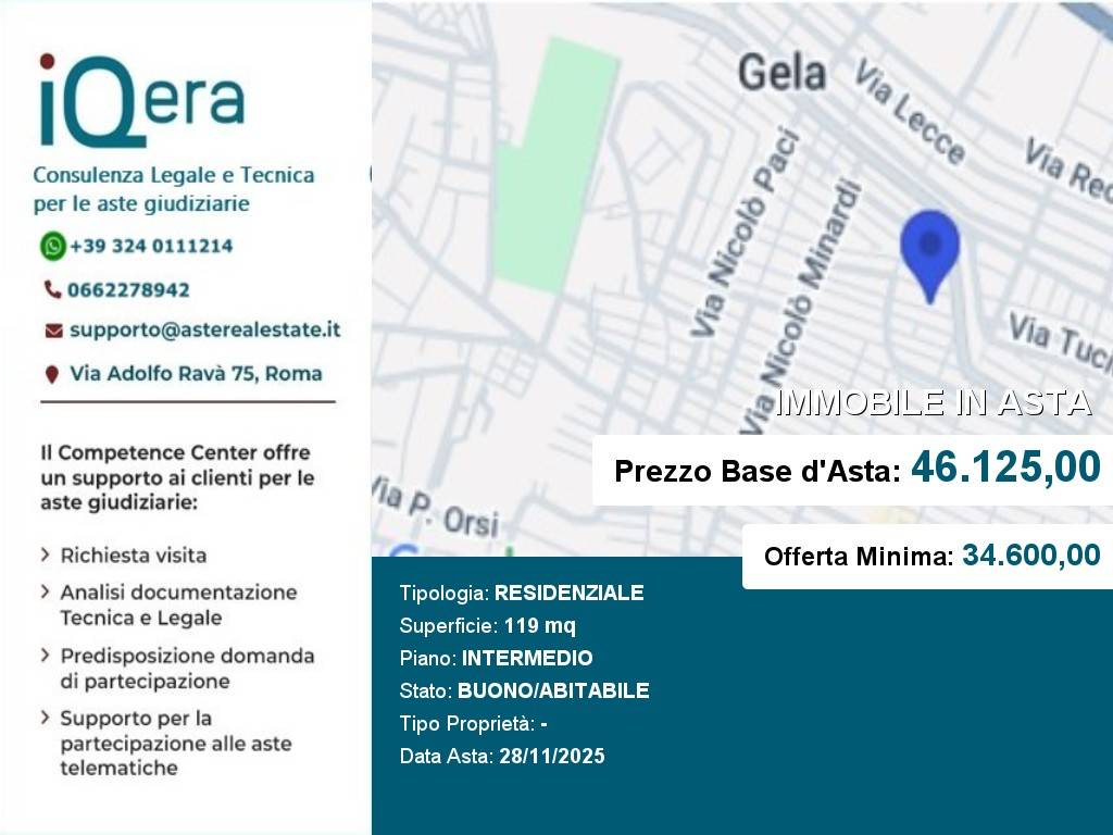 appartamento in vendita a Gela