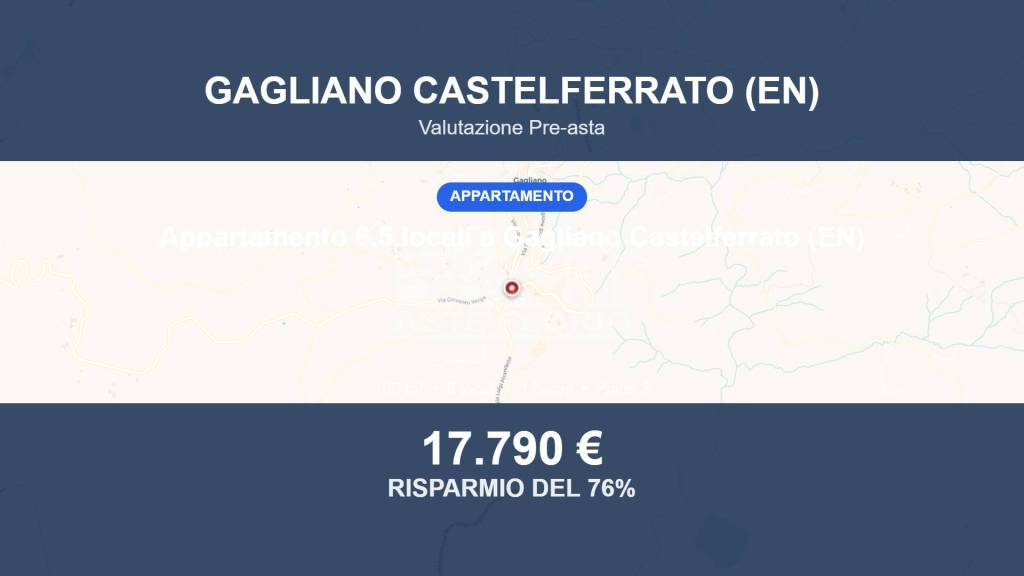 appartamento in vendita a Gagliano Castelferrato