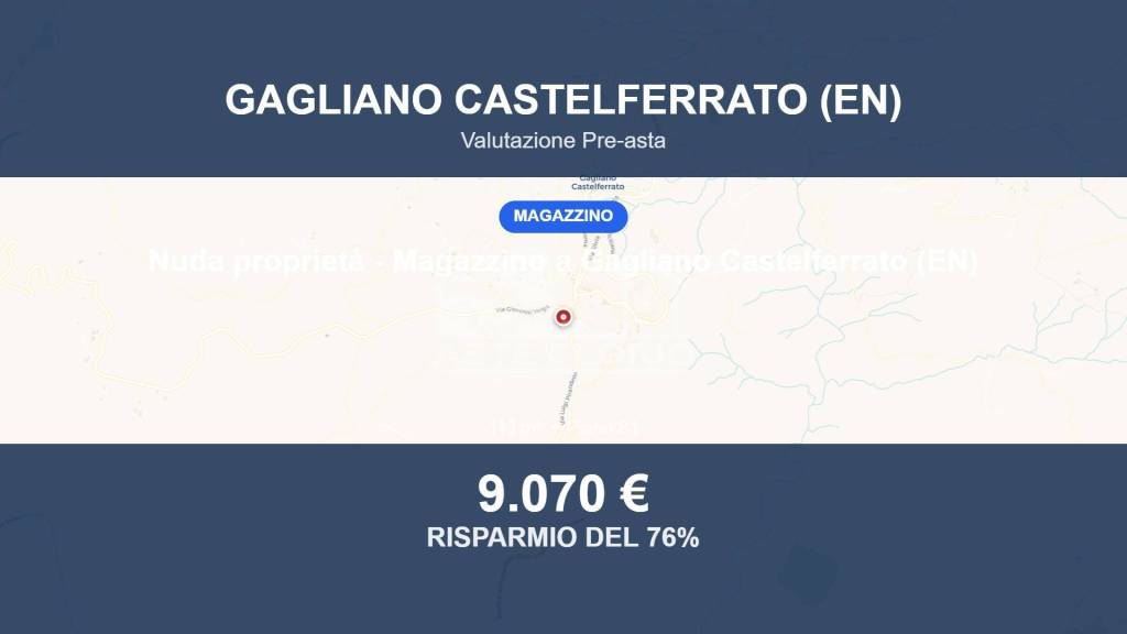 locale commerciale in vendita a Gagliano Castelferrato