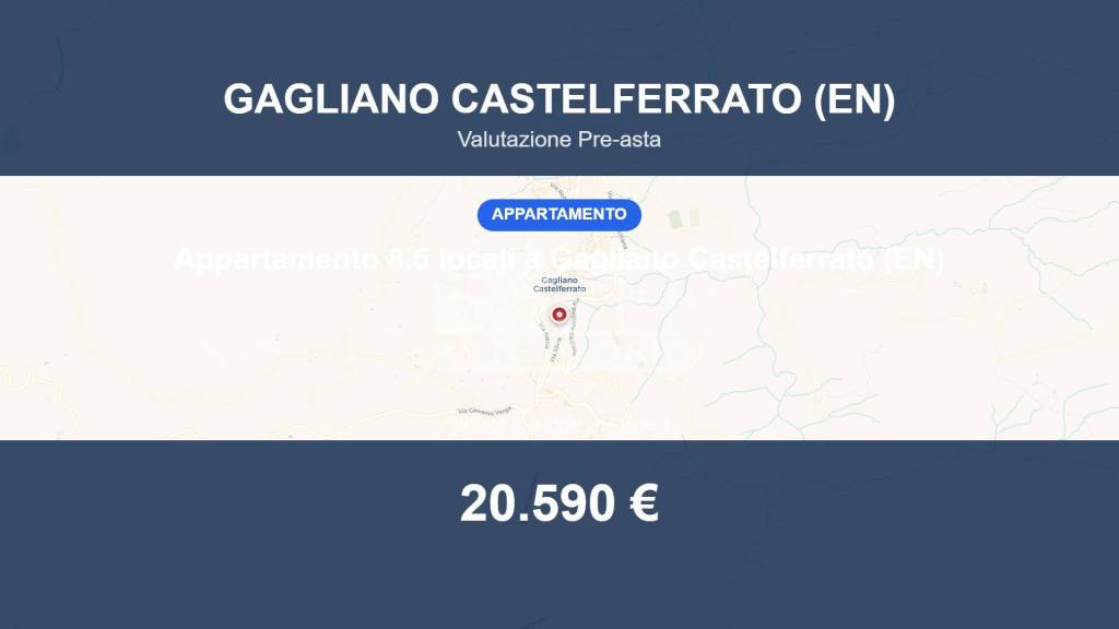 appartamento in vendita a Gagliano Castelferrato