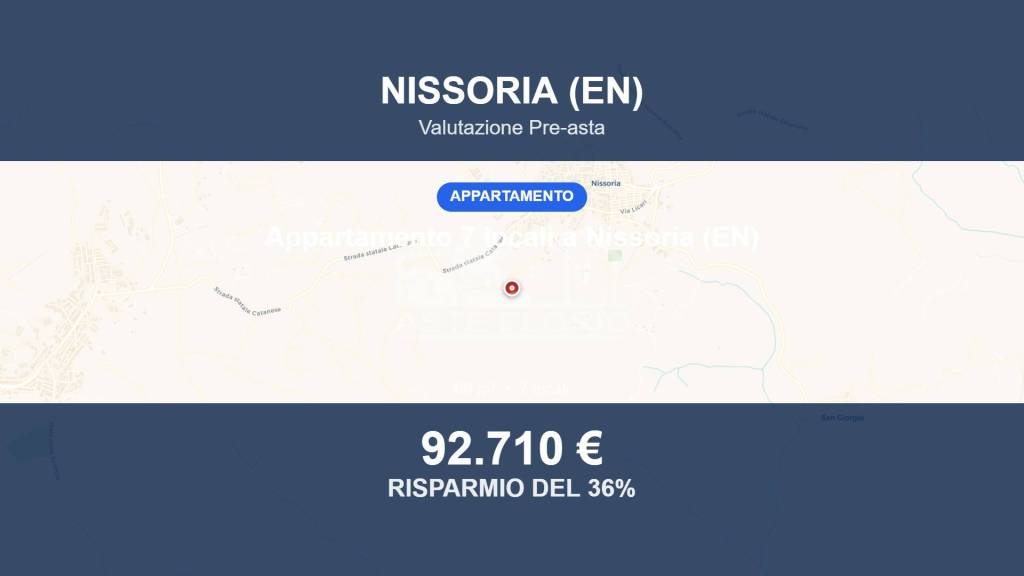 appartamento in vendita a Nissoria