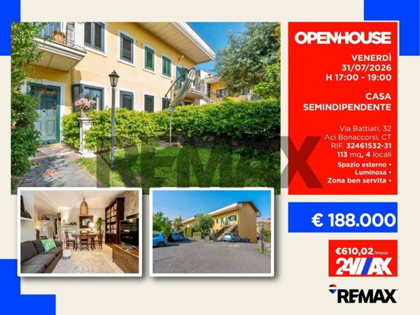 casa indipendente in vendita ad Aci Bonaccorsi