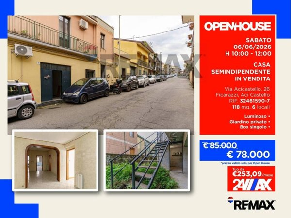 casa indipendente in vendita ad Aci Castello in zona Ficarazzi
