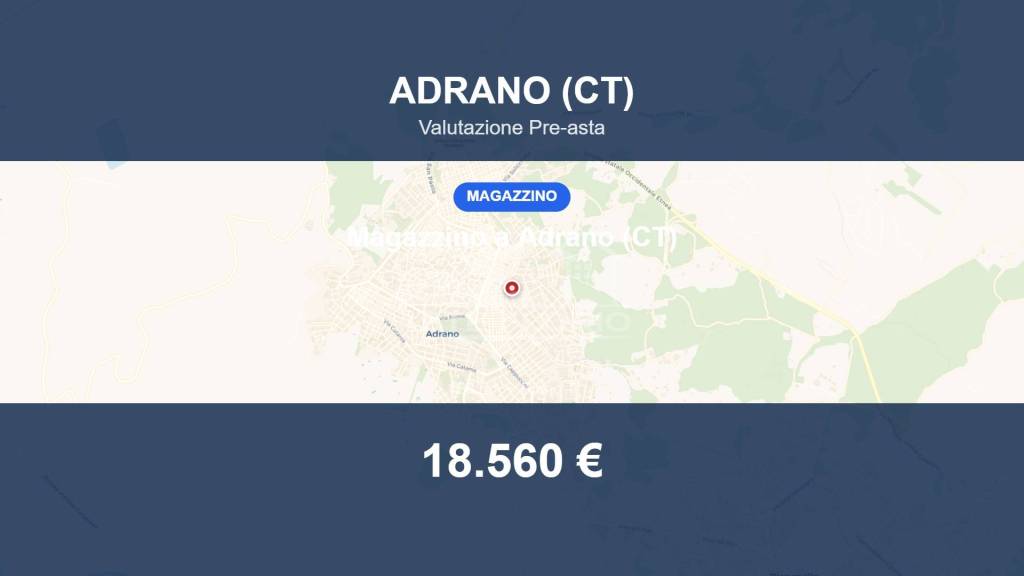 locale commerciale in vendita ad Adrano