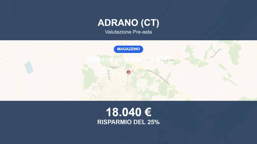 locale commerciale in vendita ad Adrano