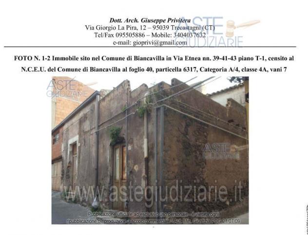 trivano in vendita a Biancavilla