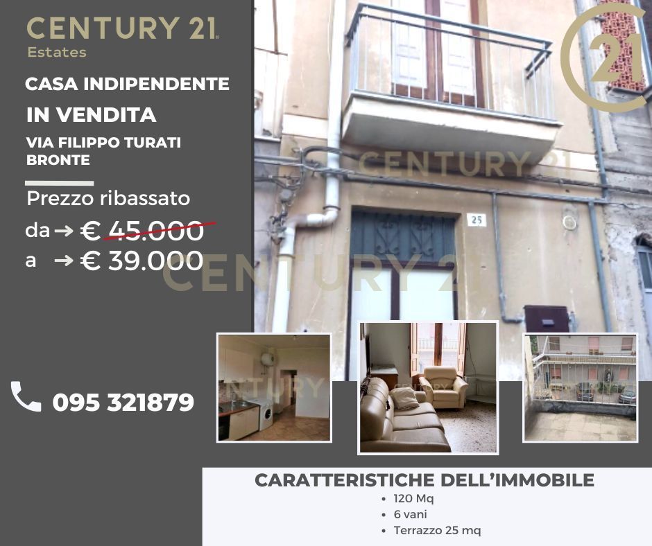 casa indipendente in vendita a Bronte