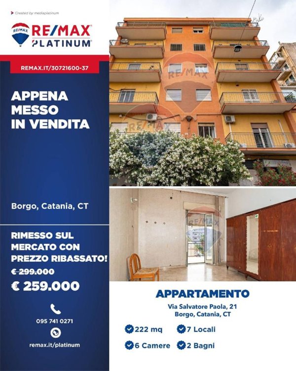 appartamento in vendita a Catania in zona Centro Storico