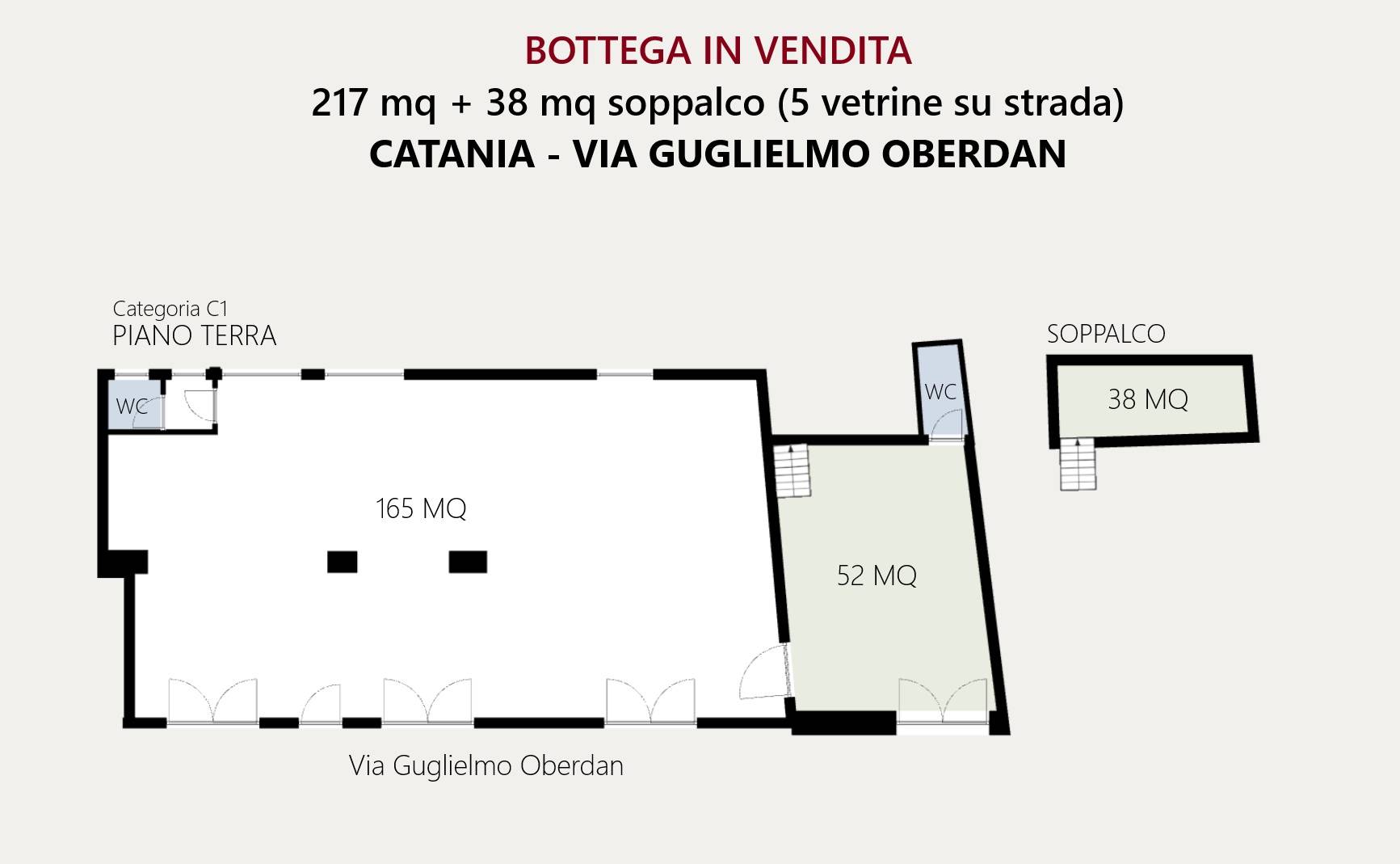 locale commerciale in vendita a Catania in zona Centro Storico