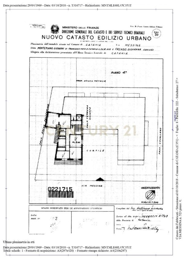 appartamento in vendita a Catania in zona Picanello