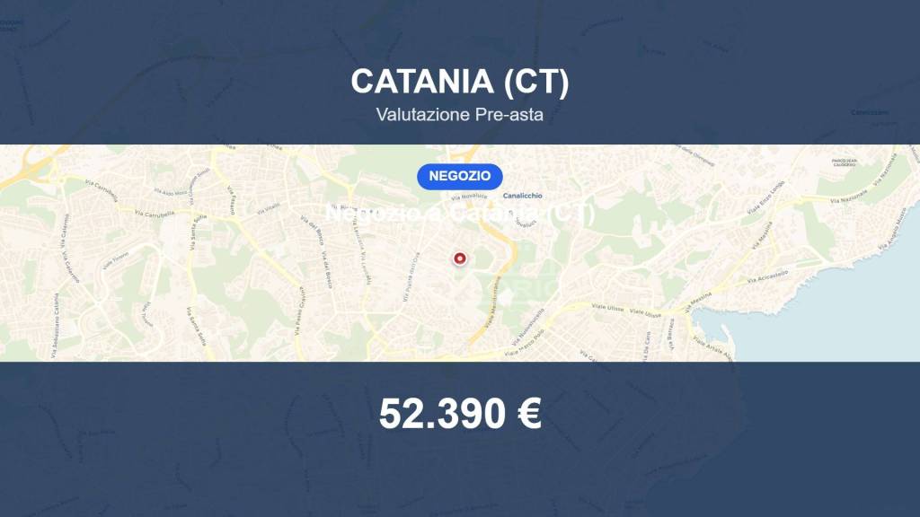 negozio in vendita a Catania in zona Canalicchio
