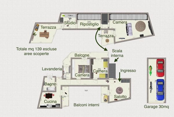 appartamento in vendita a Gravina di Catania