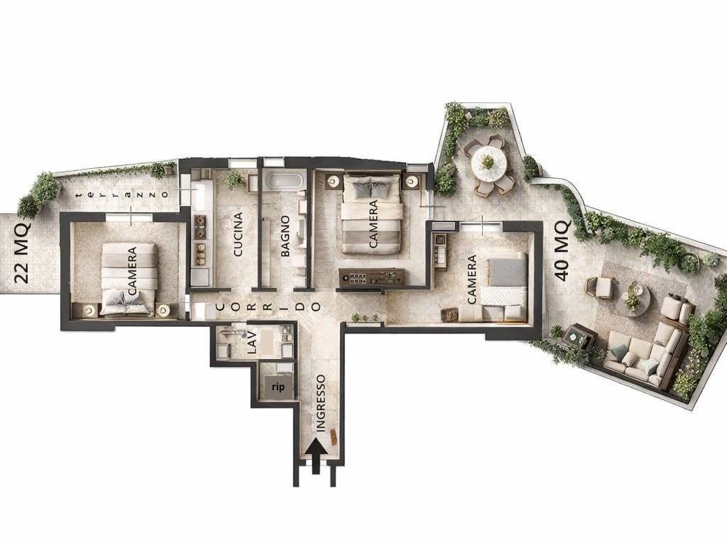 appartamento in vendita a Gravina di Catania in zona San Paolo