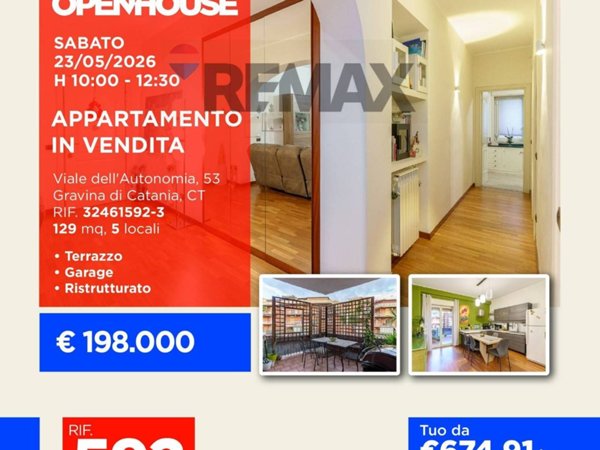 appartamento in vendita a Gravina di Catania