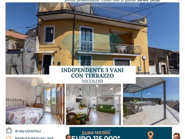 casa indipendente in vendita a Nicolosi