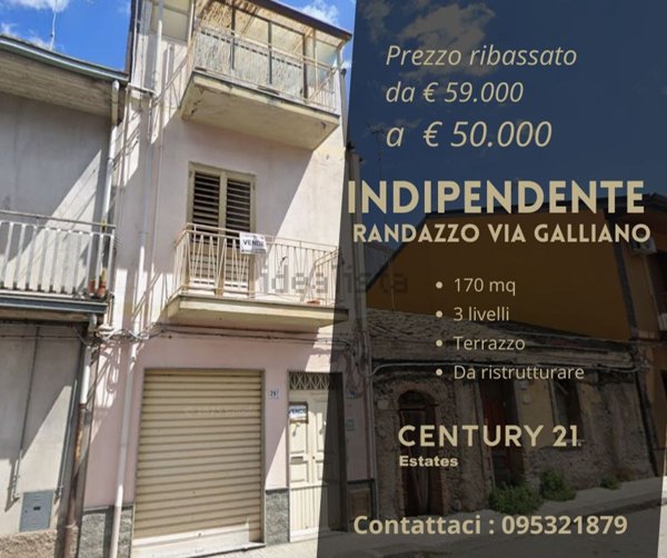 casa indipendente in vendita a Randazzo
