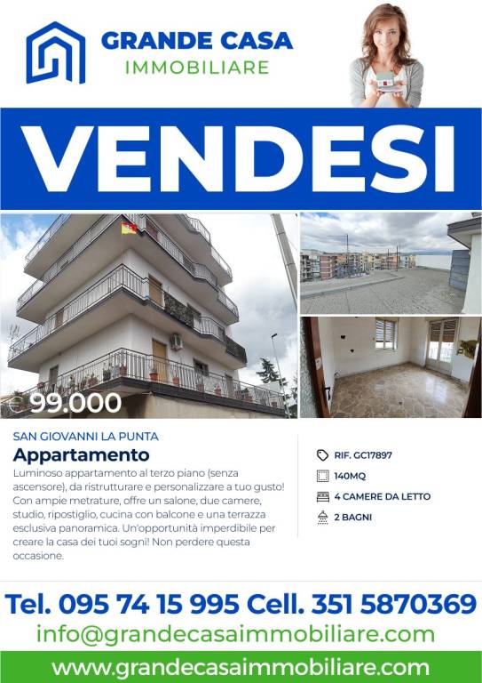 appartamento in vendita a San Giovanni la Punta