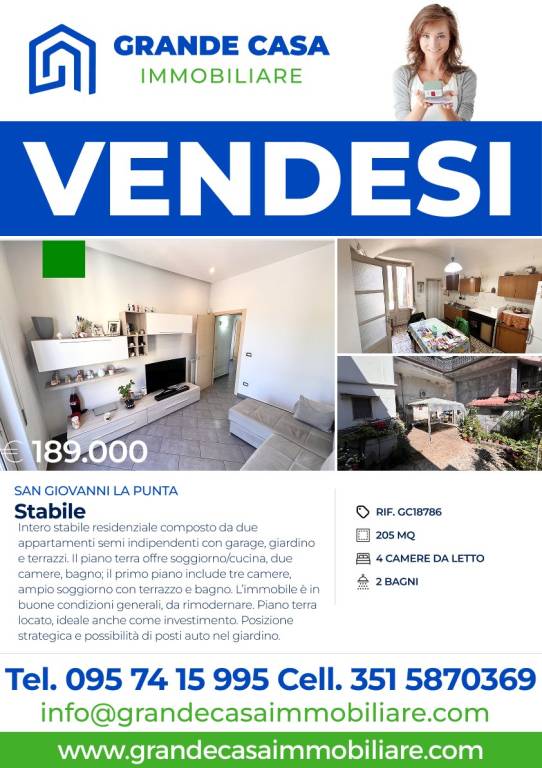 casa indipendente in vendita a San Giovanni la Punta
