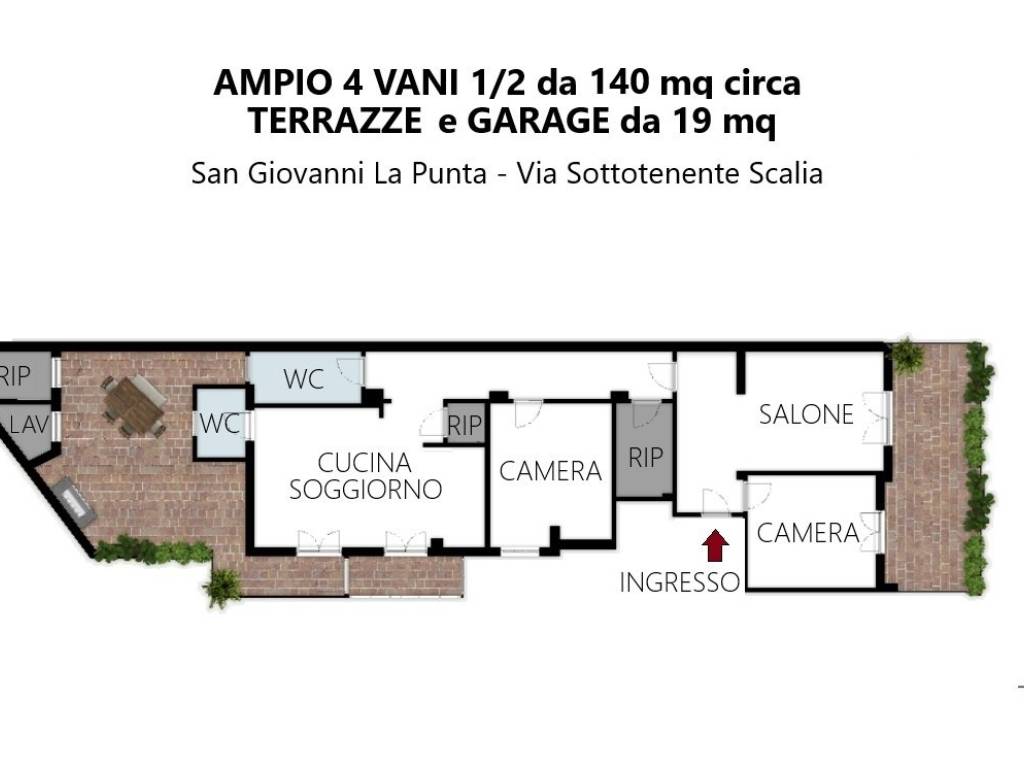 appartamento in vendita a San Giovanni la Punta