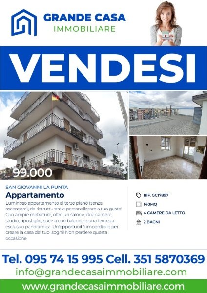 appartamento in vendita a San Giovanni la Punta in zona Trappeto