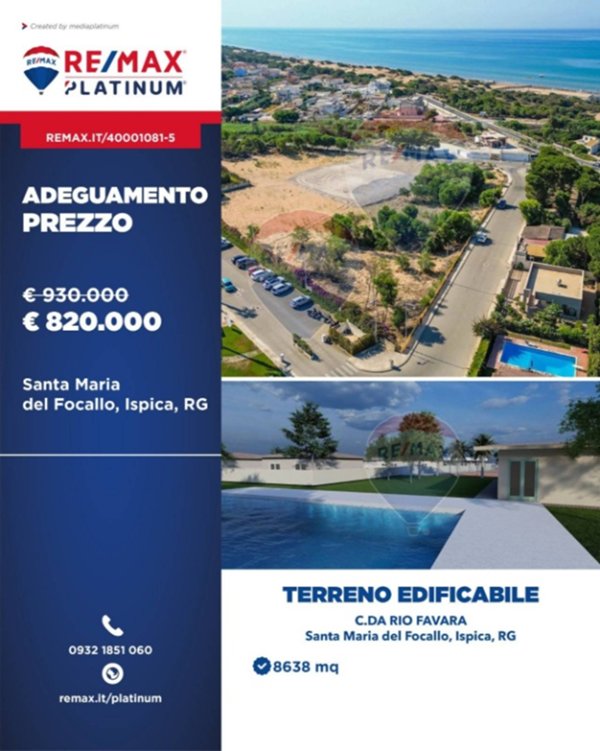 terreno edificabile in vendita ad Ispica in zona Santa Maria del Focallo
