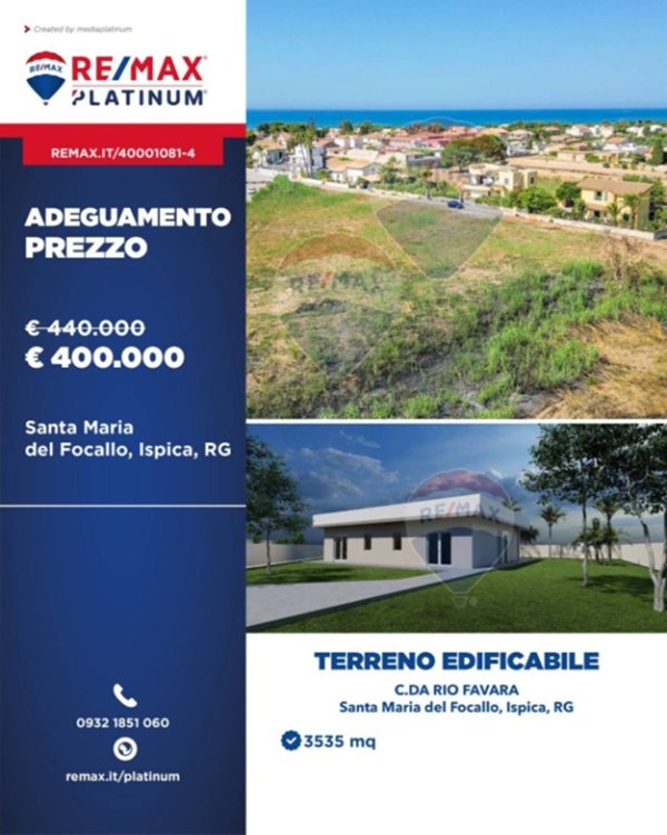 terreno edificabile in vendita ad Ispica in zona Santa Maria del Focallo