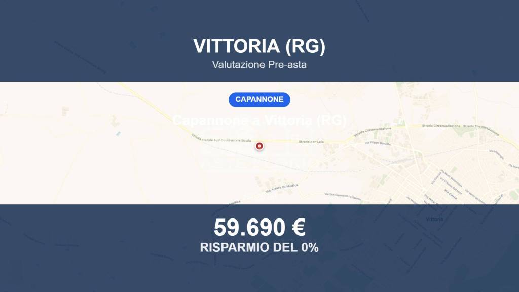 capannone in vendita a Vittoria in zona Scoglitti