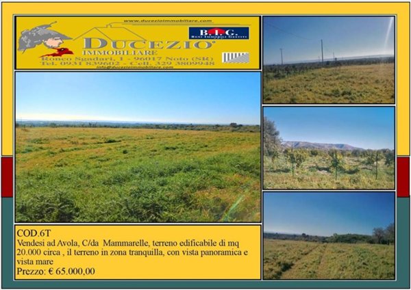 terreno edificabile in vendita ad Avola