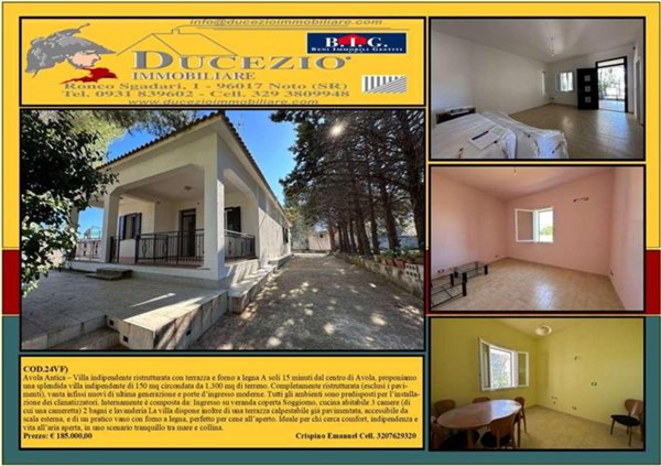 casa indipendente in vendita ad Avola