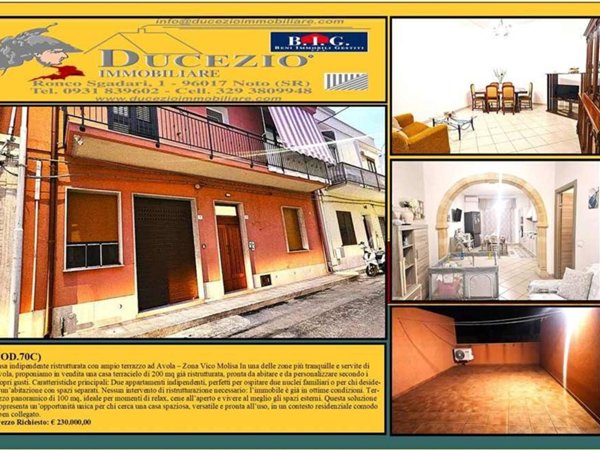 casa indipendente in vendita ad Avola