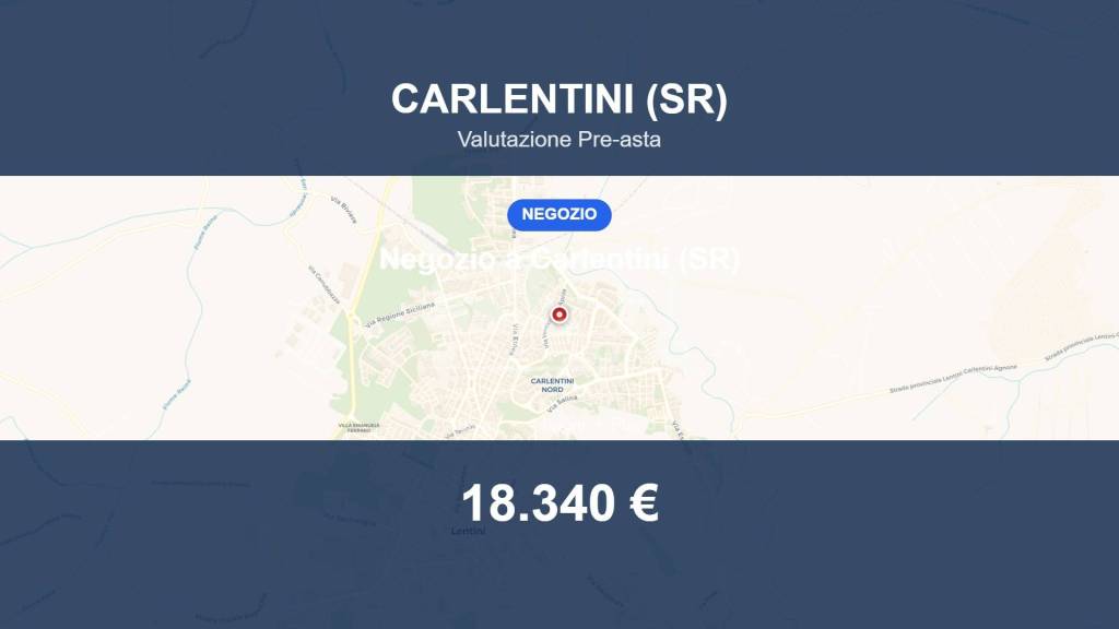 locale commerciale in vendita a Carlentini