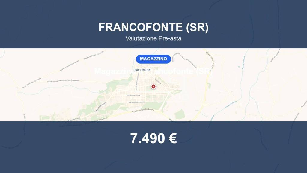 locale commerciale in vendita a Francofonte