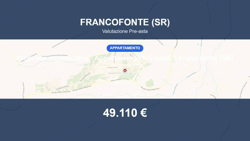 appartamento in vendita a Francofonte