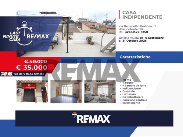 casa indipendente in vendita a Francofonte