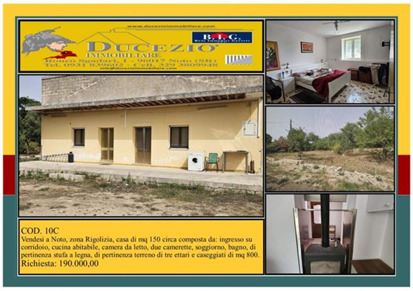 casa indipendente in vendita a Noto in zona Rigolizia