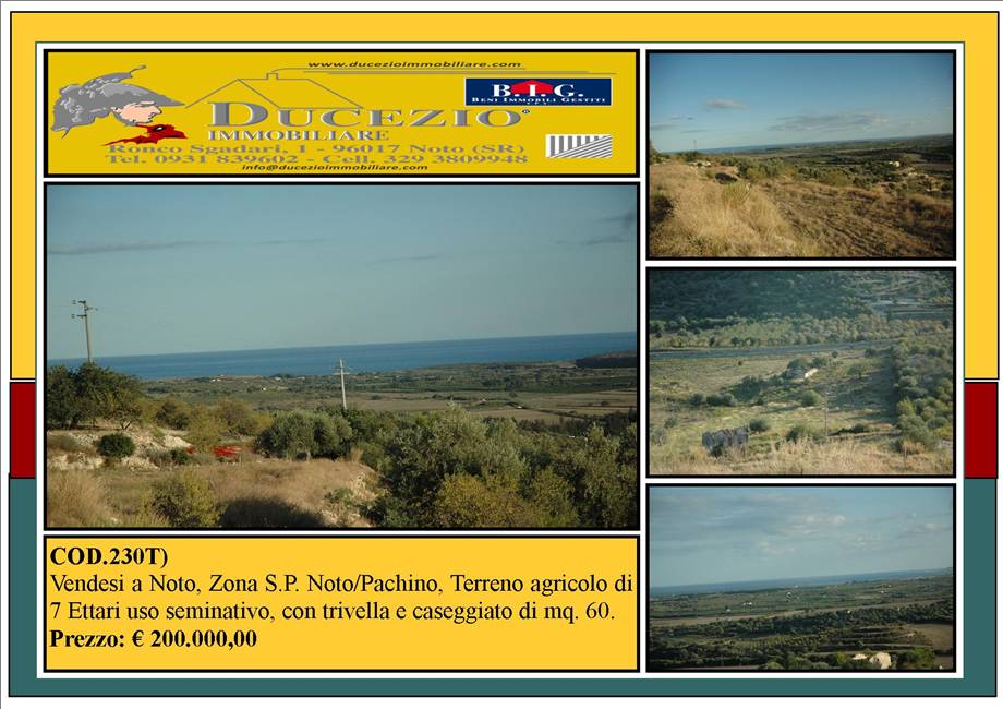 terreno agricolo in vendita a Noto